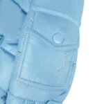 Baby Puffer Jacket with Oversized detachable Faux Fur Hood-Airy Blue - Image 8