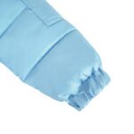 Baby Puffer Jacket with Oversized detachable Faux Fur Hood-Airy Blue - Image 9