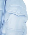 Baby Puffer Jacket with Oversized detachable Faux Fur Hood-Baby Blue - Image 7