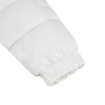 Baby Puffer Jacket with Oversized detachable Faux Fur Hood-Cream - Image 9