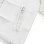 Baby Puffer Jacket with Oversized detachable Faux Fur Hood-Cream - Image 10