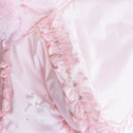 Luxury Baby Girl Pink Puffer Cape with Oversized Faux Fur Hood, Satin Bow & Diamanté Chest Detail, Tulle Ruffles – Warm Winter Coat EvaBella EB-9706-S - Image 4