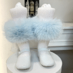 EvaBella Signature Ribbed Tights with Detachable Fur Trim– EB-9501-BabyBlue - Image 7