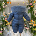 EvaBella Signature Unisex Winter Snowsuit-EB-9802-NavyBlue - Image 2