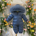 EvaBella Signature Unisex Winter Snowsuit-EB-9802-NavyBlue - Image 3
