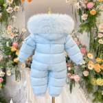 EvaBella Signature Unisex Winter Snowsuit-EB-9802-BabyBlue - Image 4