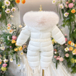EvaBella Signature Unisex Winter Snowsuit-EB-9802-Cream - Image 2