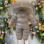 EvaBella Signature Unisex Winter Snowsuit-EB-9802-IrishCream - Image 2