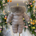 EvaBella Signature Unisex Winter Snowsuit-EB-9802-IrishCream - Image 4