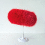 EvaBella Faux Fur Headband – Luxury Winter Edition-EB-A-01-Red - Image 2