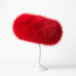 EvaBella Faux Fur Headband – Luxury Winter Edition-EB-A-01-Red