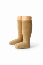 EvaBella Irish Cream Classic Unisex Knee-High Socks Plain Knit - OEKO-TEX® Standard 100 Certified-EB-9502 Irish Cream