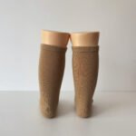 EvaBella Irish Cream Classic Unisex Knee-High Socks Plain Knit - OEKO-TEX® Standard 100 Certified-EB-9502 Irish Cream - Image 3