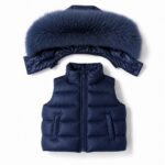 Pre-Order | Limited Stock | EvaBella Signature Faux Padded Gile| EB-9709 | Navy Blue - Image 2