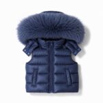 Pre-Order | Limited Stock | EvaBella Signature Faux Padded Gile| EB-9709 | Navy Blue