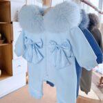 Pre-Order | Limited Stock | EvaBella Signature Faux Furhood All-In-One| EB-C-01 | Baby Blue - Image 4