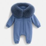Pre-Order | Limited Stock | EvaBella Signature Faux Furhood All-In-One| EB-C-01 | Mountain Spring Blue