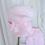 Pre-Order | Limited Stock | Signature Faux Furhood Double Bow Two-Piece Set | EB-C-02 | Baby Pink - Image 4