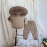 Pre-Order | Limited Stock | Signature Faux Furhood Double Bow Two-Piece Set | EB-C-03| Irish Cream - Image 4