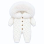 Pre-Order | Limited Stock | EvaBella Signature Faux Fur Knitted Pramsuit | EB-KW-01 | Cream