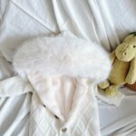 Pre-Order | Limited Stock | EvaBella Signature Faux Fur Knitted Pramsuit | EB-KW-01 | Cream - Image 5