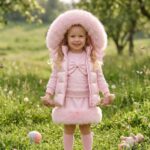 Pre-Order | Limited Stock | EvaBella Signature Bow & Faux Fur Skirt Set |EB-C-05 Baby Pink - Image 6