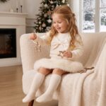 Pre-Order | Limited Stock | EvaBella Signature Bow & Faux Fur Skirt Set |EB-C-05 Cream - Image 6